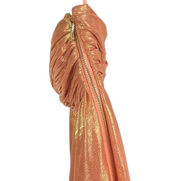 NWT Retrofete Kaiser Dress, in Apricot, size XXS, 95% polyester, 5% spandex - Picture 10 of 16